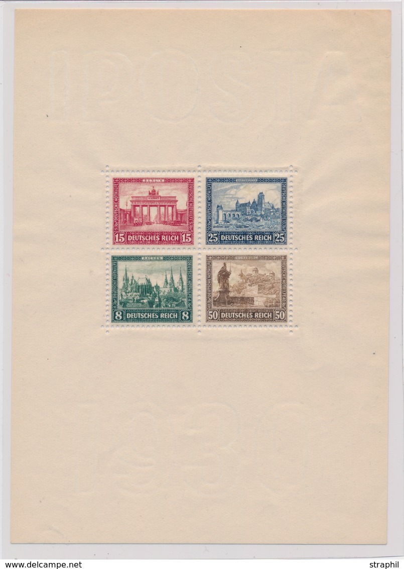 ** ALLEMAGNE - BLOCS FEUILLETS  - ** - N°1 - POSTA 1930 - TB - Blocks & Sheetlets