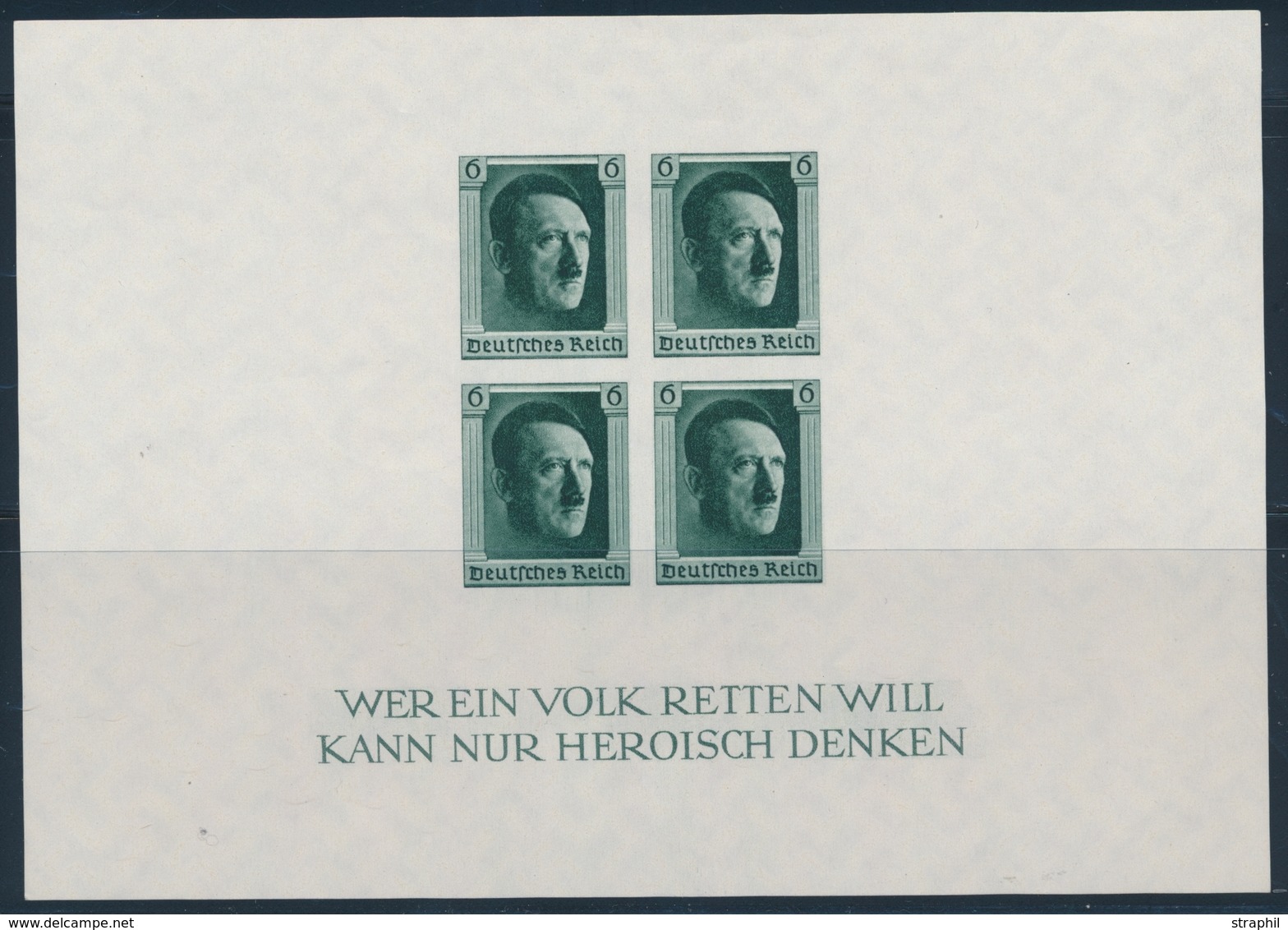 ** ALLEMAGNE - BLOCS FEUILLETS  - ** - N°9 - 6p Vert Foncé ND - TB - Blocks & Sheetlets