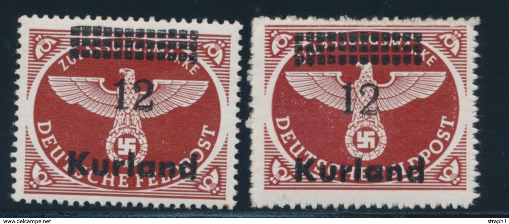 ** ALLEMAGNE - OCCUPATION  - ** - KURLAND - MI N°4A/B - 2 Valeurs - TB - Occupation 1938-45