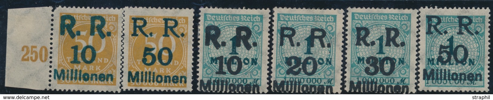 **/* ALLEMAGNE - DIVERS - **/* - Emission Commémo. Wiesbaden - N°292 Et 295 = 6 T. Surch. R.R. - B/TB - Collections