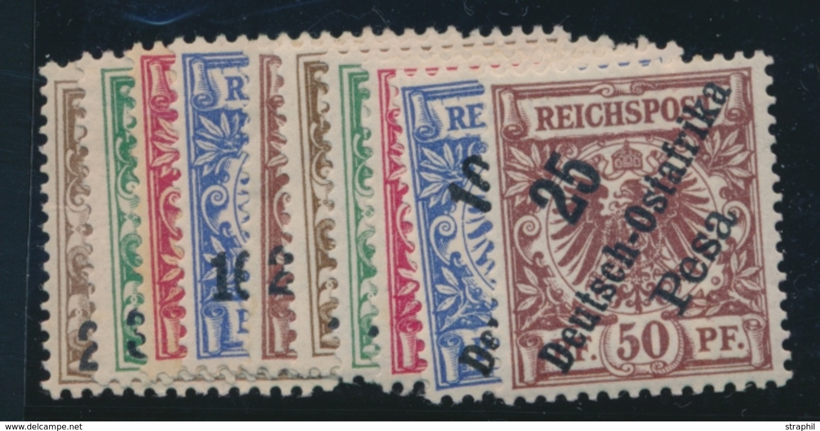 * COL. ALLEMANDES - AFRIQUE ORIENTALE - * - N°1/10 - Ens TB - German East Africa