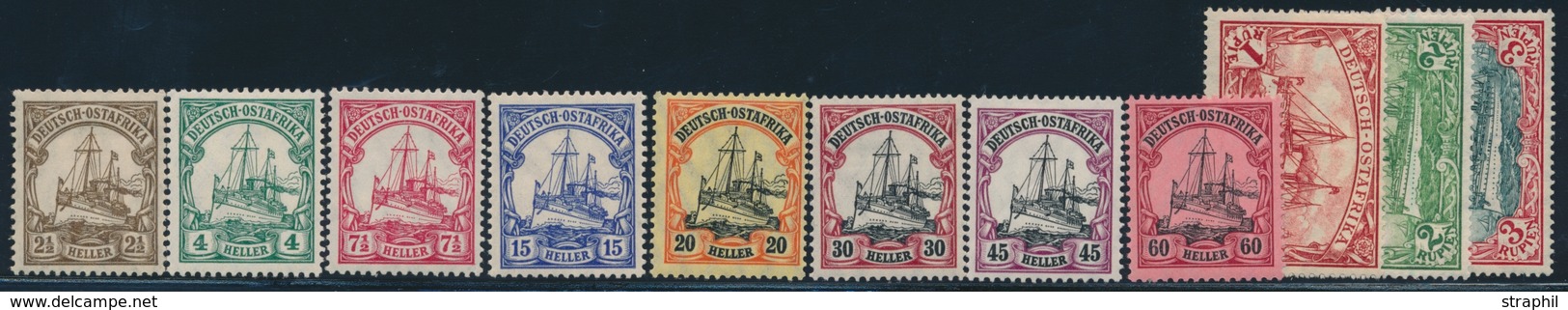 * COL. ALLEMANDES - AFRIQUE ORIENTALE - * - N°30/40 - TB - German East Africa