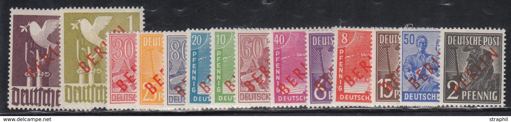 ** BERLIN - ** - N°1B/18B - "BECLIN Rouge" 14 Val. - TB - Used Stamps