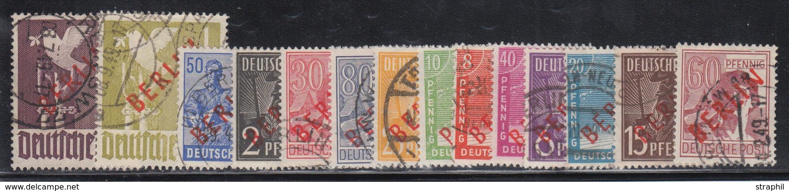 O BERLIN - O - N°1B/20B - Surch Rouge - TB - Used Stamps