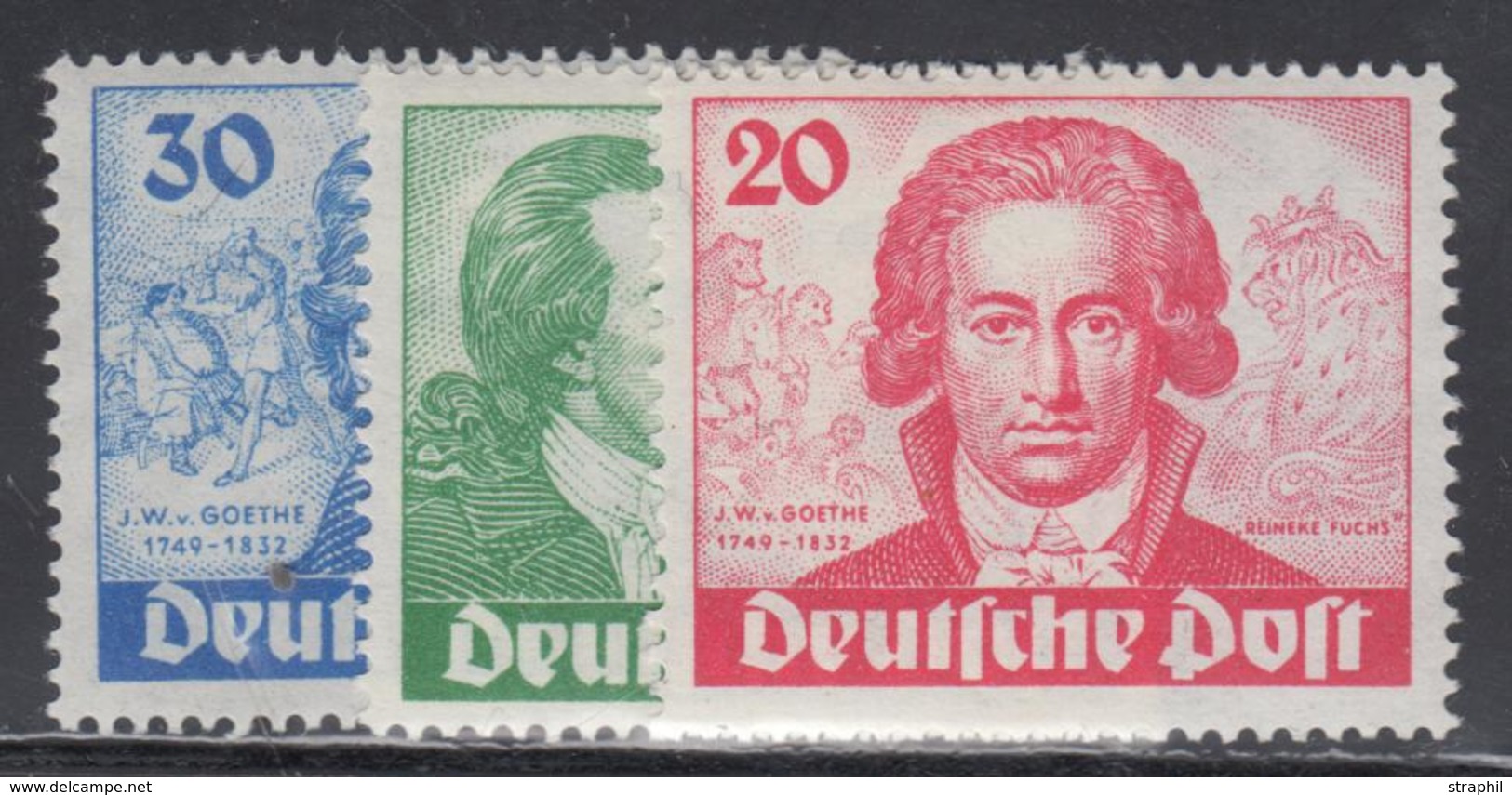 ** BERLIN - ** - N°51/53 - Goethe - TB - Used Stamps