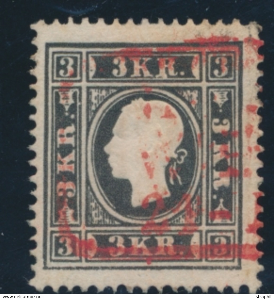 O AUTRICHE - O - N°12 - 3K Noir - TB - Unused Stamps