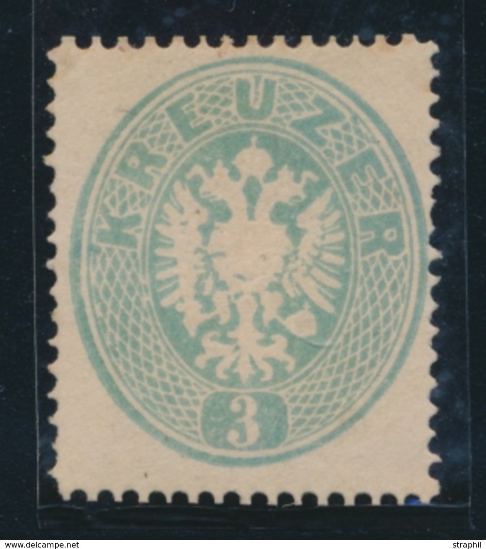 * AUTRICHE - * - N°23 - 3k Vert - Dent. 14 - B/TB - Unused Stamps