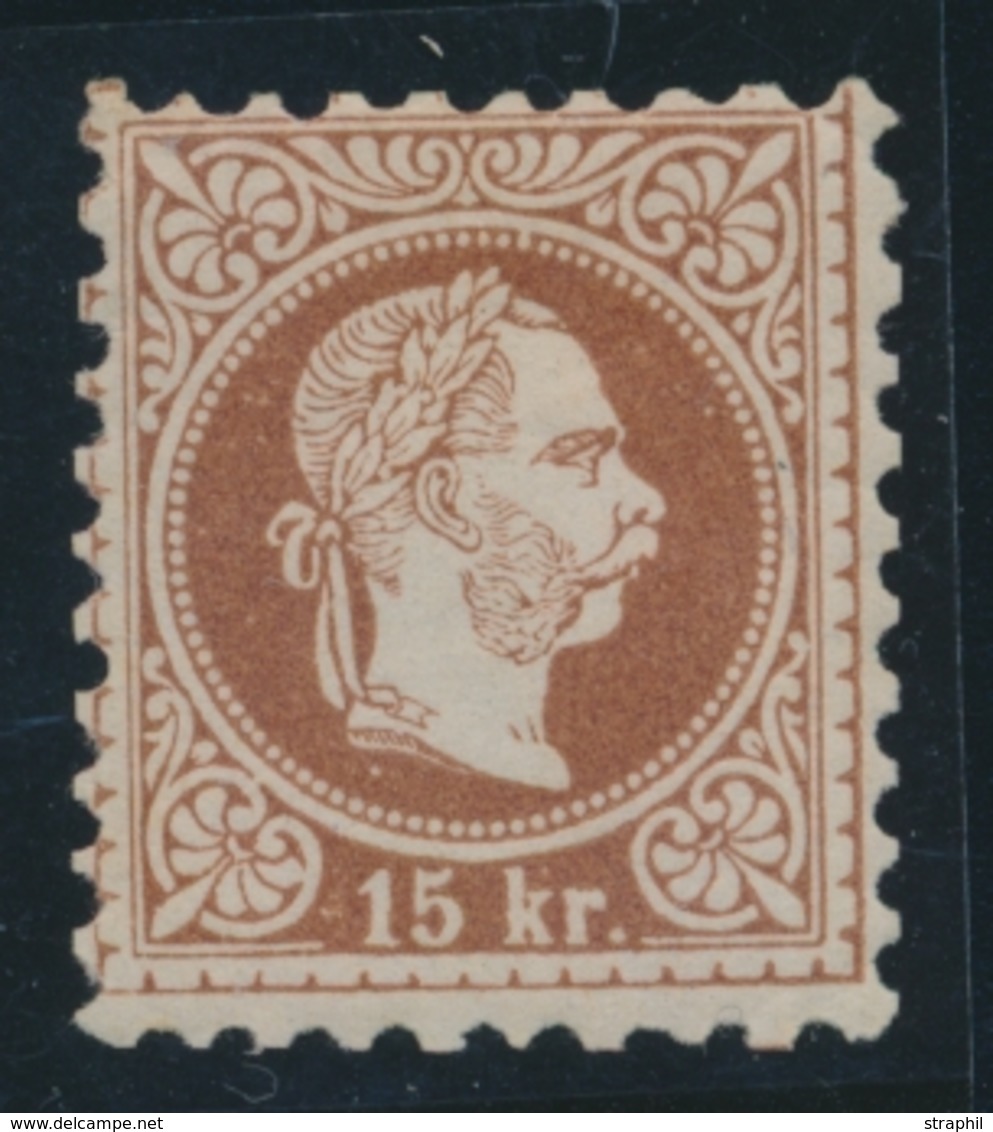 * AUTRICHE - * - N°37 - 15 K Brun - TB - Unused Stamps