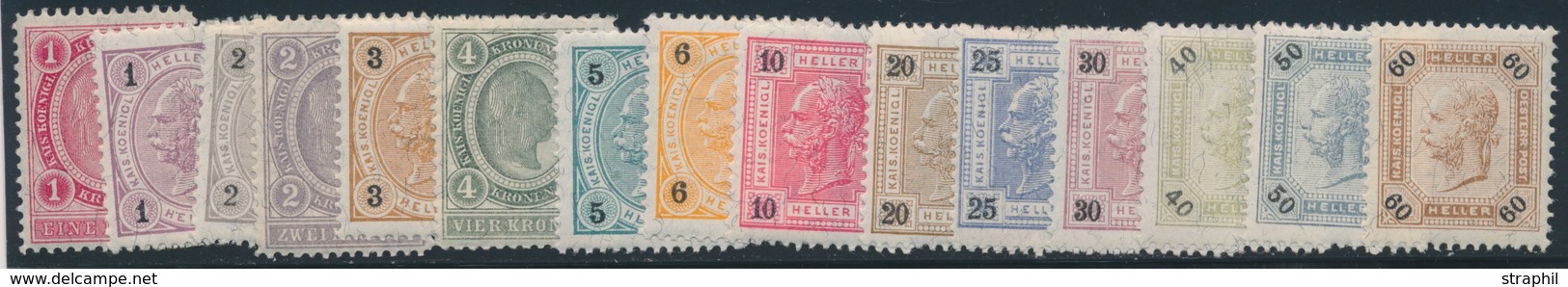 ** AUTRICHE - ** - N°65/79 - 15 Val. - TB - Unused Stamps