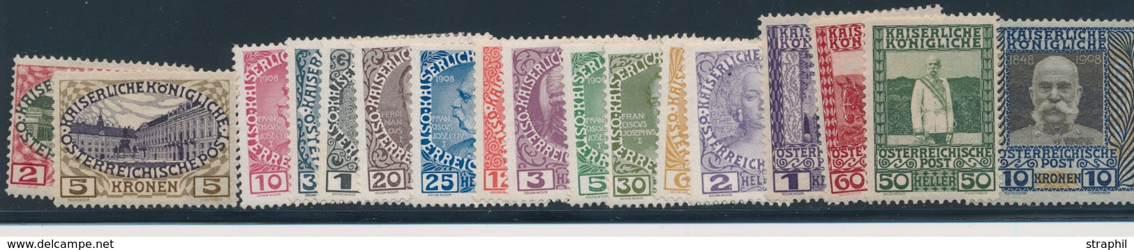* AUTRICHE - * - N°101/17 - La Série - TB - Unused Stamps