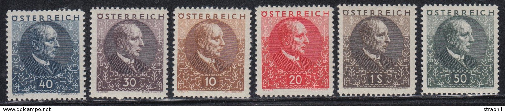 ** AUTRICHE - ** - N°393/98 - TB - Unused Stamps