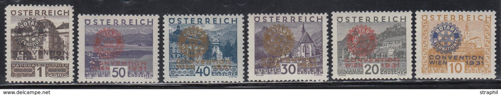 ** AUTRICHE - ** - N°398A/F - Rotary - Signé - TB - Unused Stamps