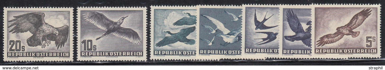 ** AUTRICHE - POSTE AERIENNE - ** - N°54/60 - Oiseaux - Le N°54* - TB - Autres & Non Classés