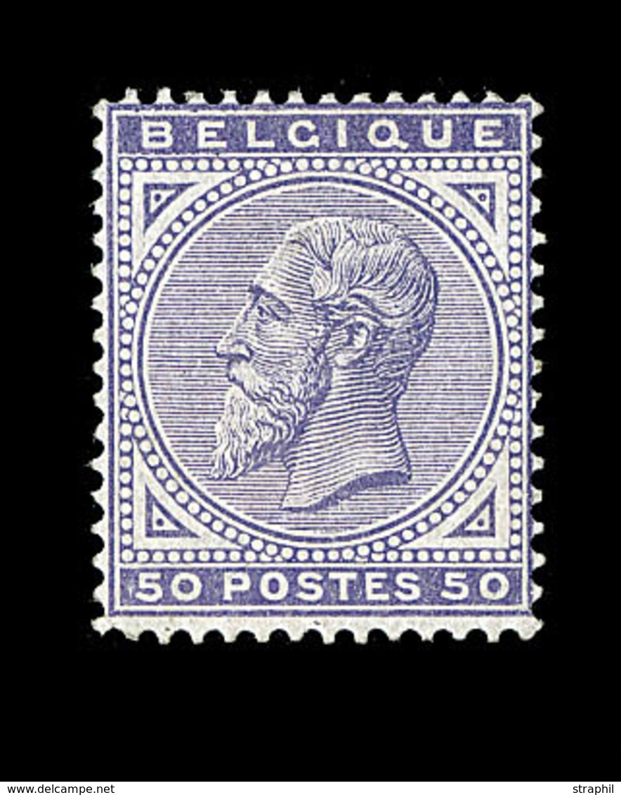 * BELGIQUE - * - N°41 - 50c Violet - TB - 1849 Epaulettes