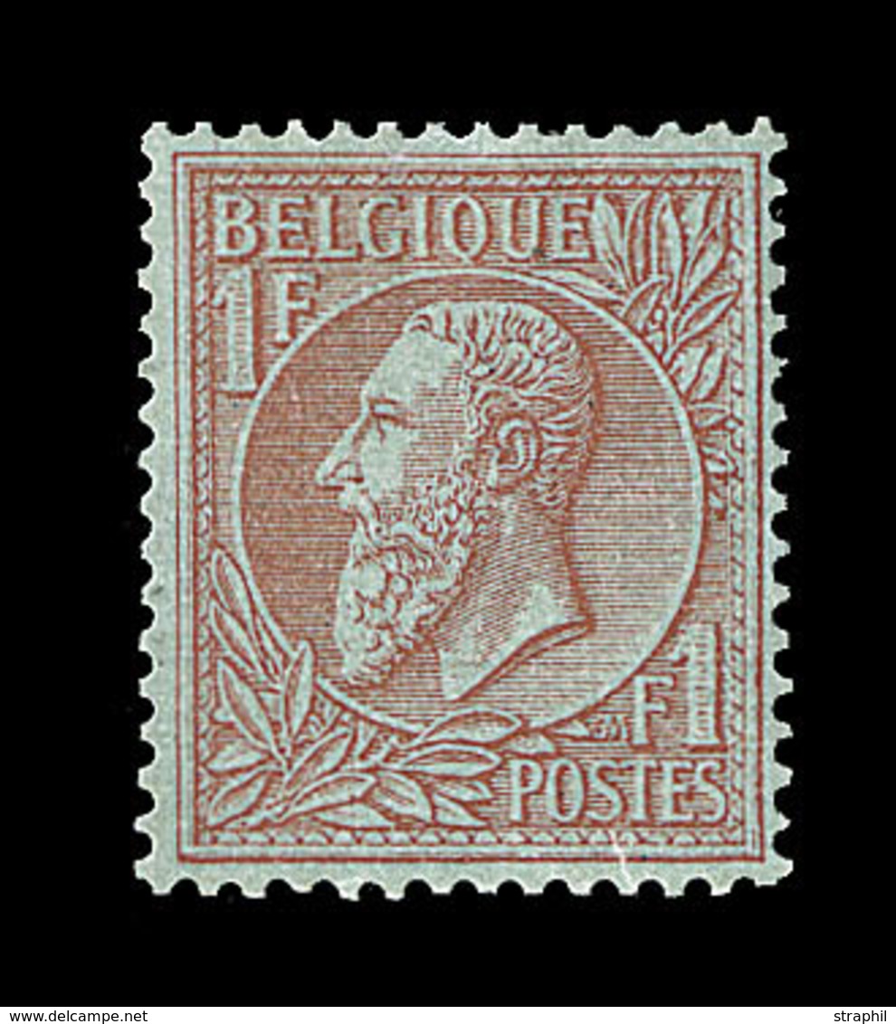 * BELGIQUE  - * - N°51 - 1F Rouge Brun S/vert - TB - 1849 Epaulettes