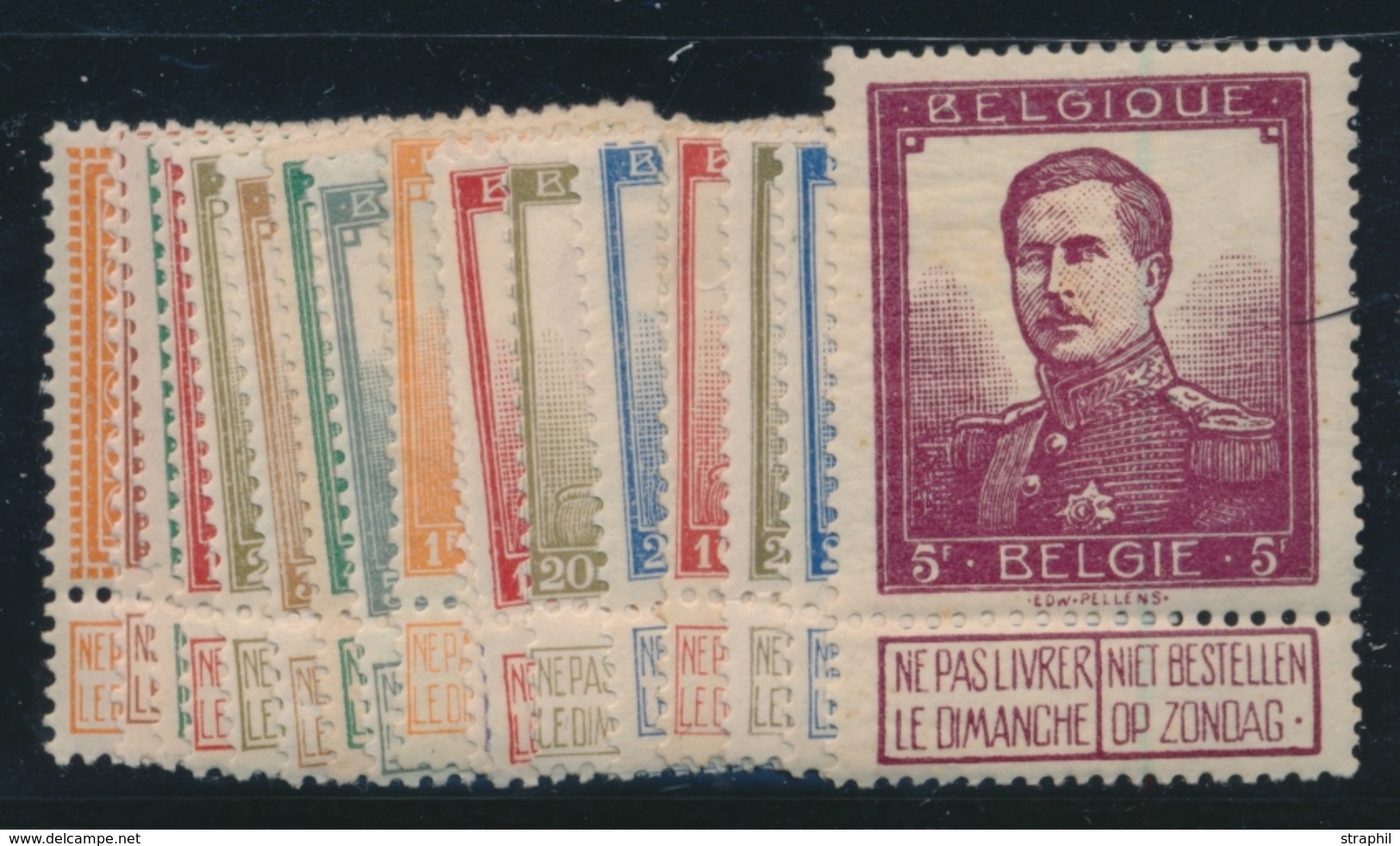 * BELGIQUE - * - N°108/25, Qq **  - Le 122 (5F) - Quasi ** - TB - 1849 Epaulettes