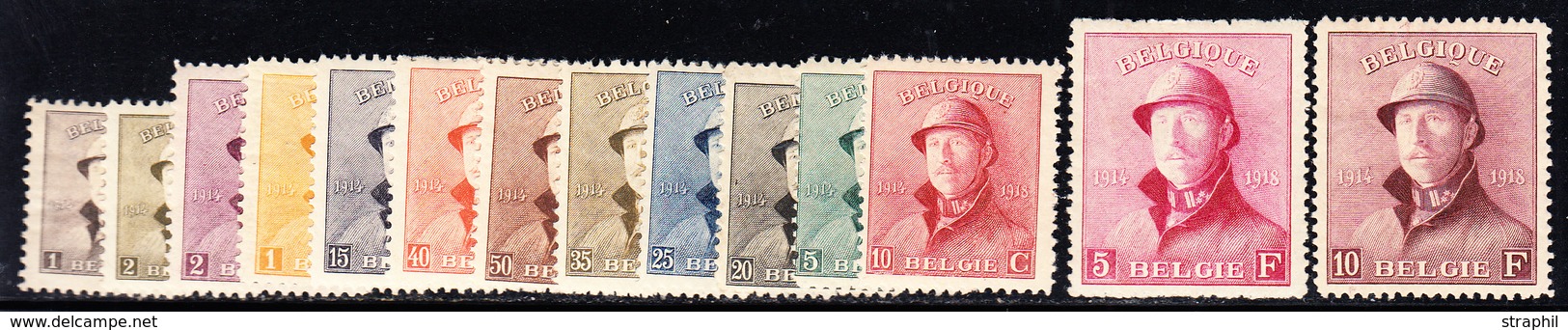 * BELGIQUE - * - N°165/78 - 14 Val - TB - 1849 Epaulettes