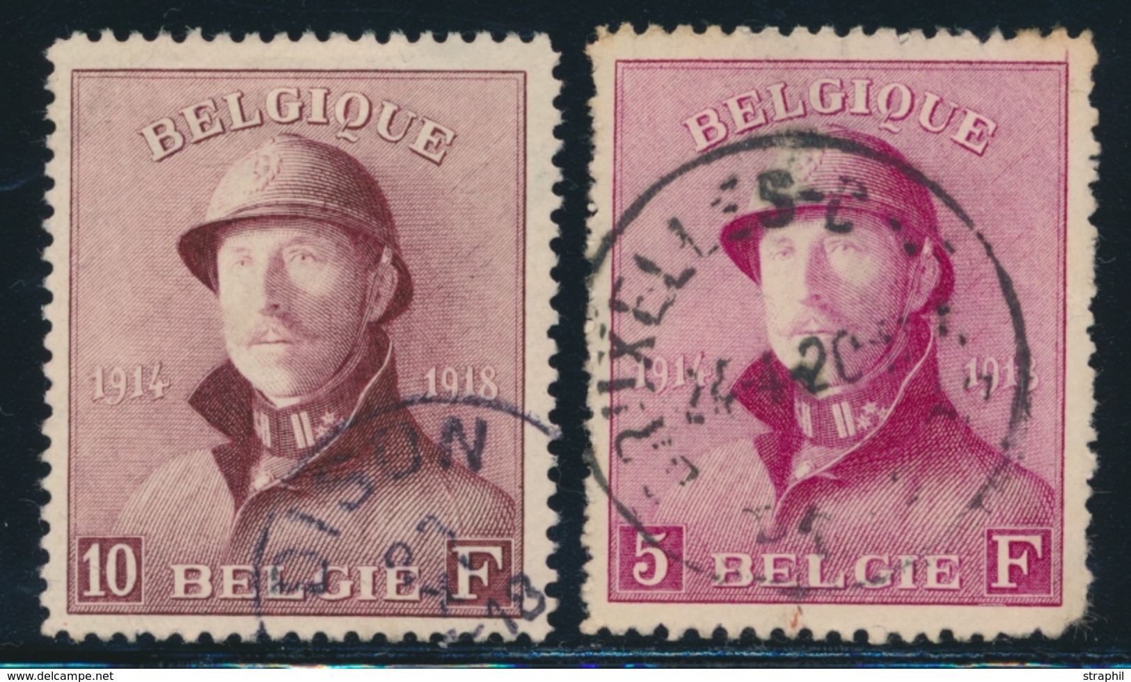 O BELGIQUE - O - N°177/8 - Les 2 Val. - TB - 1849 Epaulettes