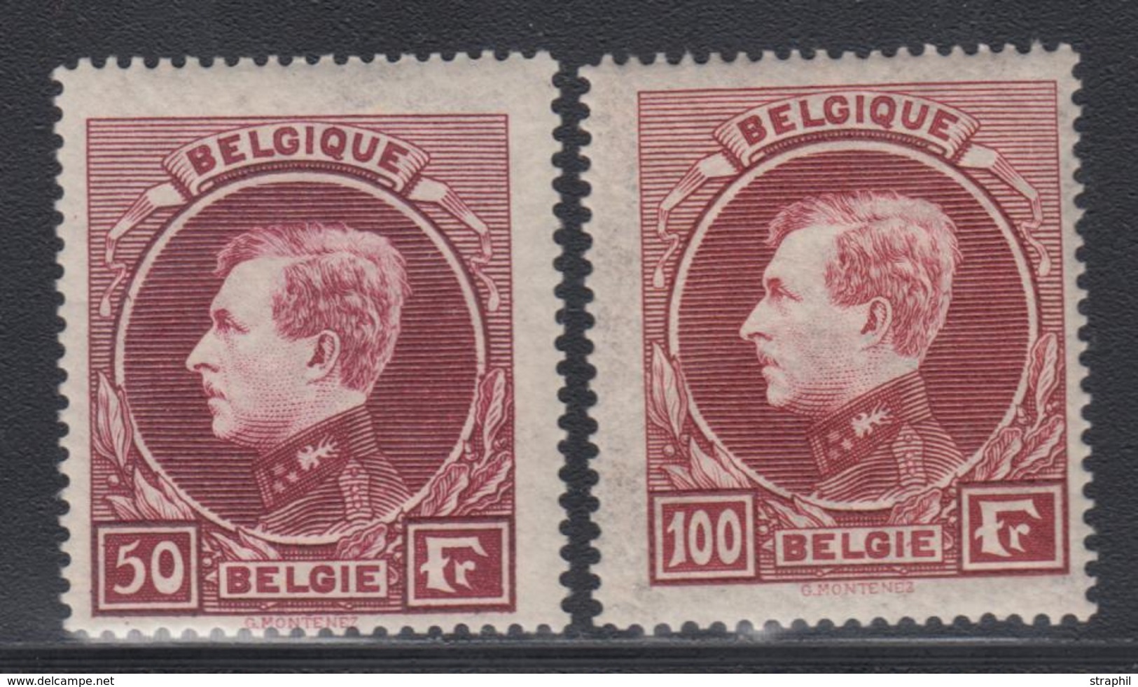 ** BELGIQUE - ** - N°291/92 - TB - 1849 Epaulettes