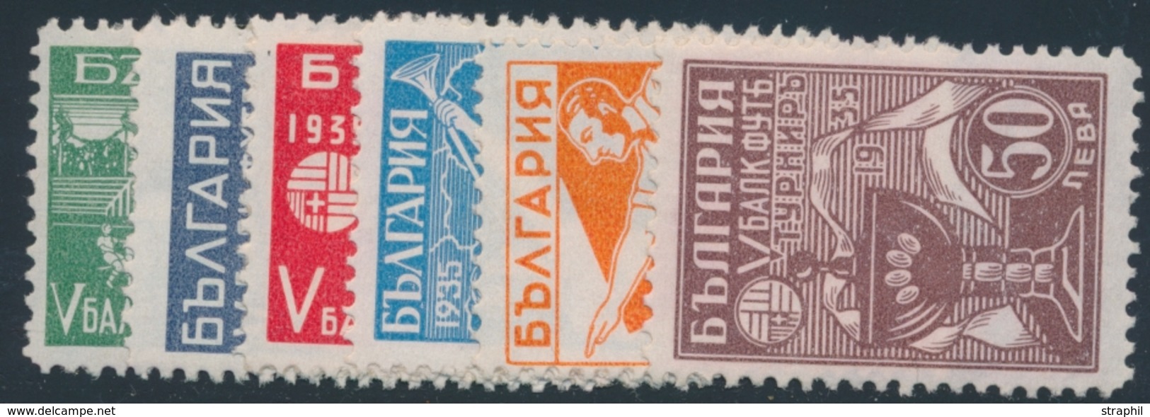 ** BULGARIE - ** - N°252/57 - Les 6 Val. - TB - Unused Stamps