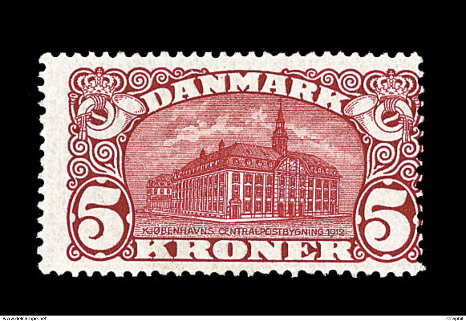 * DANEMARK - * - N°68 - 5K Carmin - TB - Used Stamps