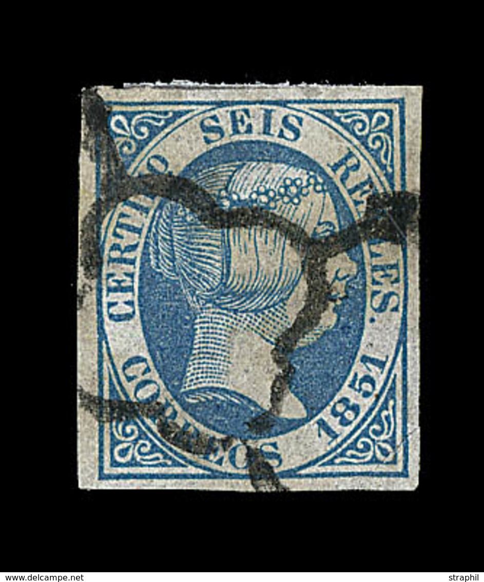 O ESPAGNE - O - N°10 - 6r Bleu - TB - ...-1850 Prephilately