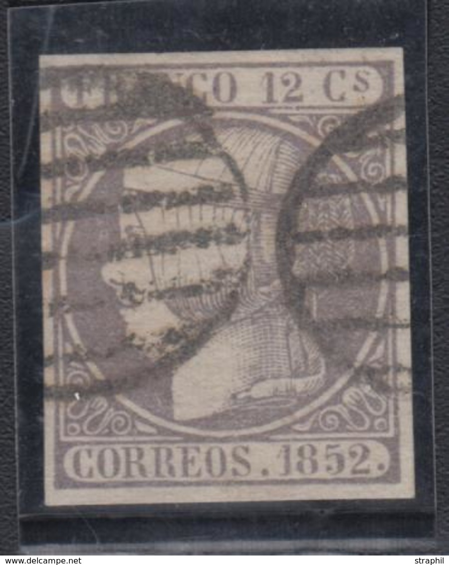 O ESPAGNE - O - N°13 - 12c Lilas - Nuance Claire - TB - ...-1850 Prephilately