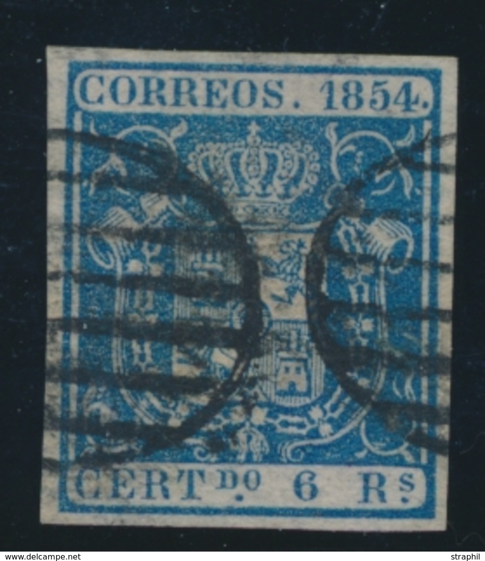 O ESPAGNE - O - N°27 - 6r Bleu - TB - ...-1850 Prephilately