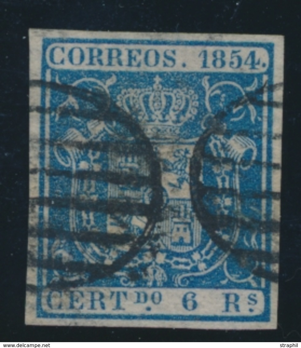 O ESPAGNE - O - N°27 - 6r Bleu - TB - ...-1850 Préphilatélie