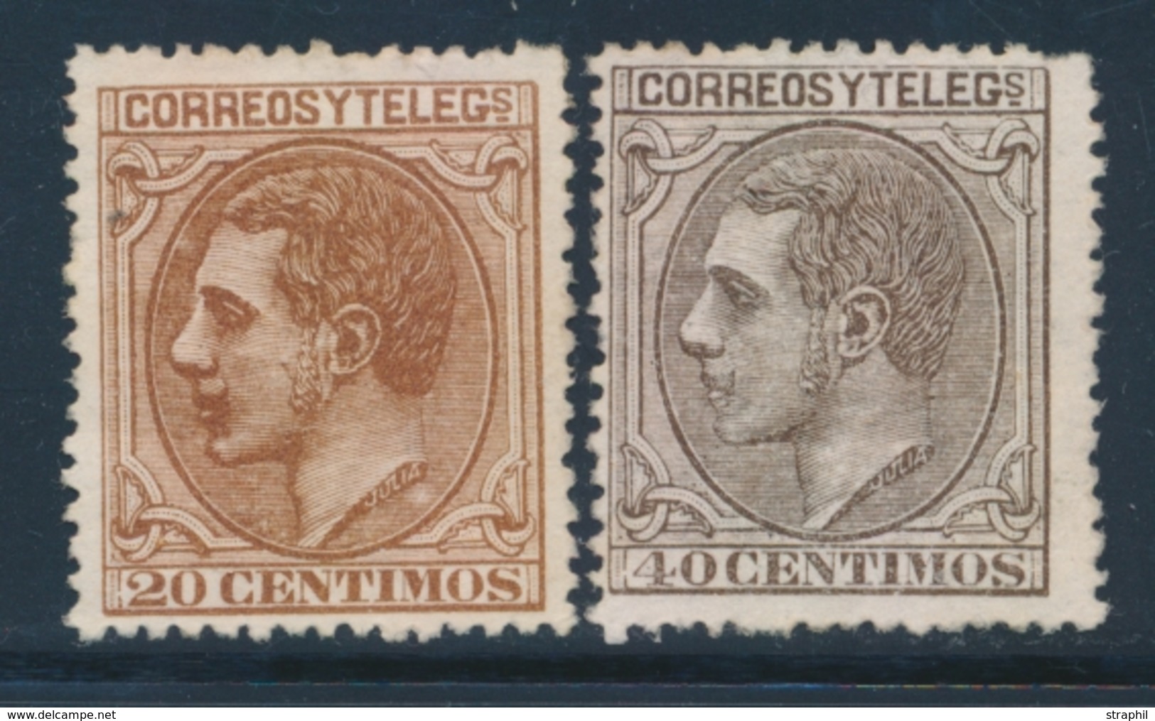 (*) ESPAGNE - (*) - N°186, 188 - 2 Valeurs - TB - ...-1850 Prephilately