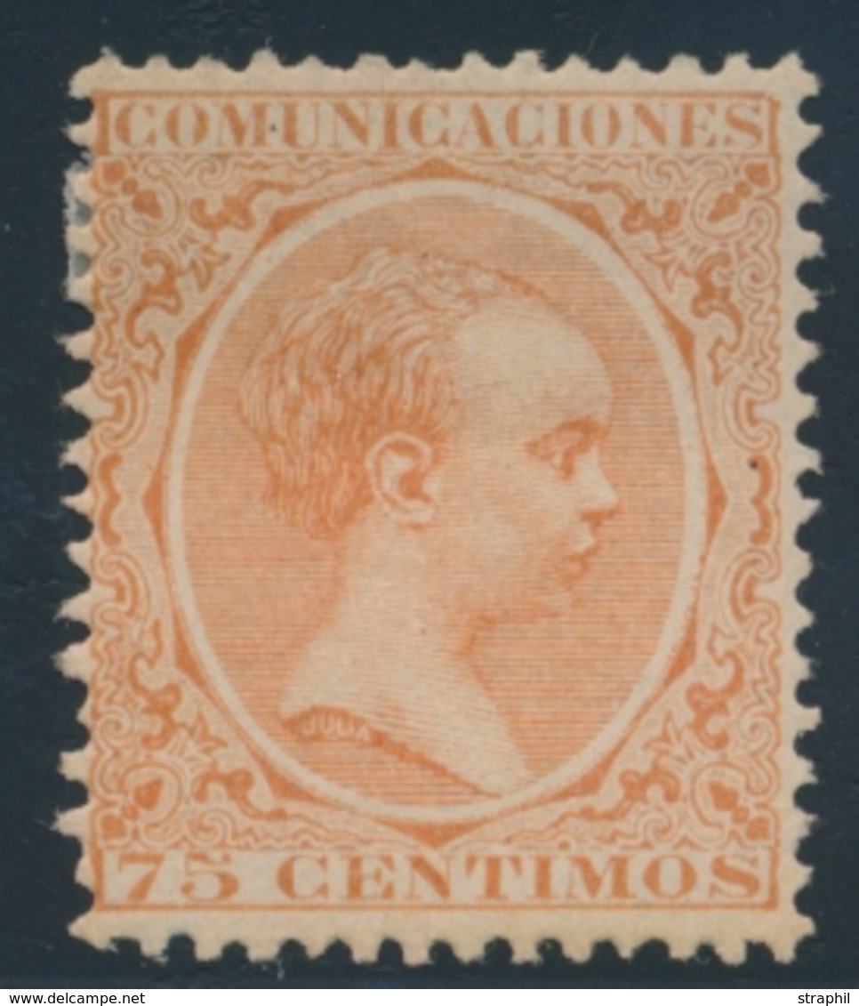 * ESPAGNE - * - N°208 - 75c Orange - TB - ...-1850 Prephilately