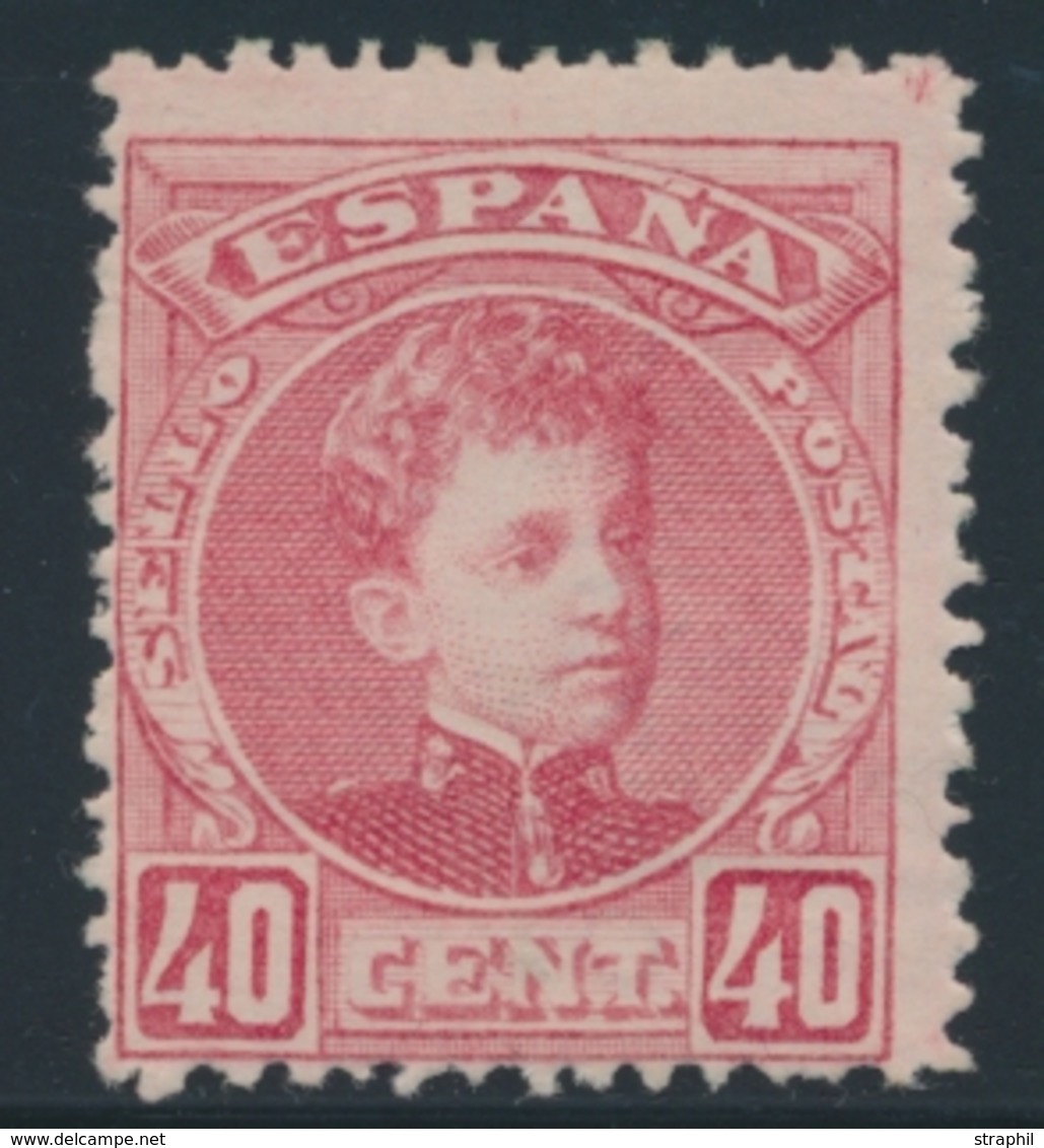 * ESPAGNE - * - N°221 - 40c Rose - TB - ...-1850 Prephilately