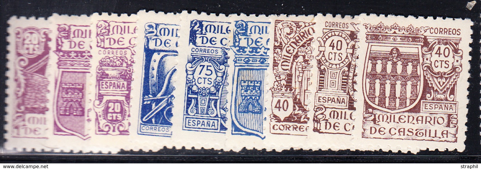 * ESPAGNE - * - N°730/38 - 9 Valeurs - TB - ...-1850 Prephilately