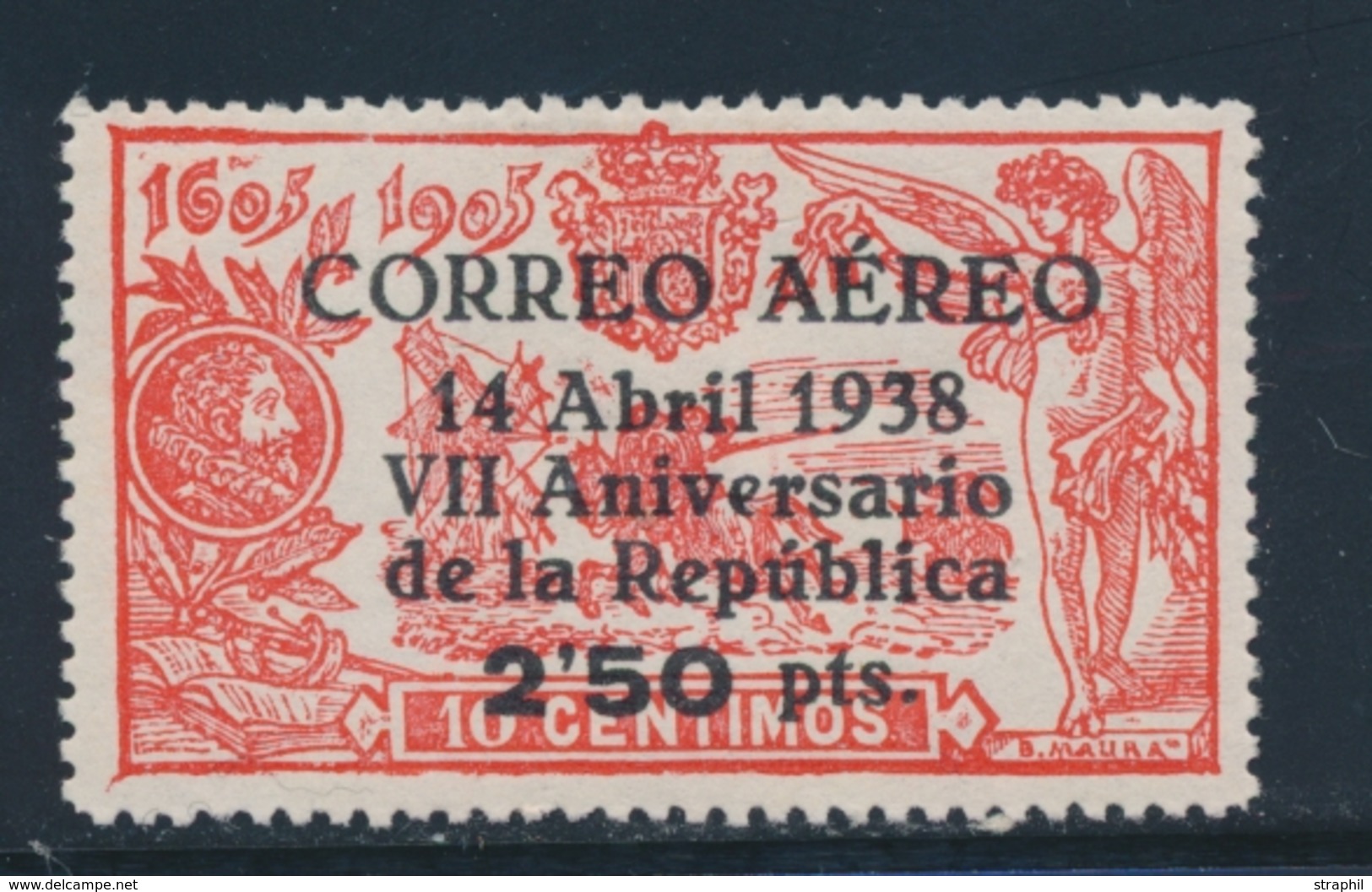 * ESPAGNE - POSTE AERIENNE  - * - N°186 - TB - Unused Stamps