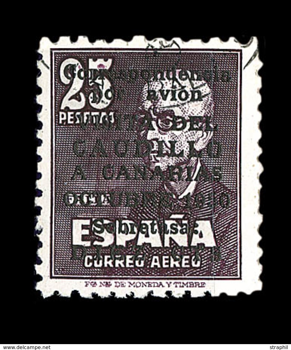 O ESPAGNE - POSTE AERIENNE  - O - N°246a - Sans Chiffre De Contrôle Au Verso - Signé JF Brun - TB - Unused Stamps