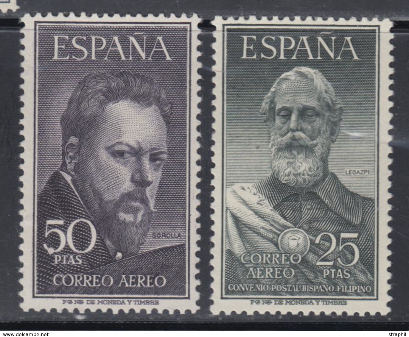 * ESPAGNE - POSTE AERIENNE  - * - N°262/63 - 25 Et 50p -TB - Unused Stamps