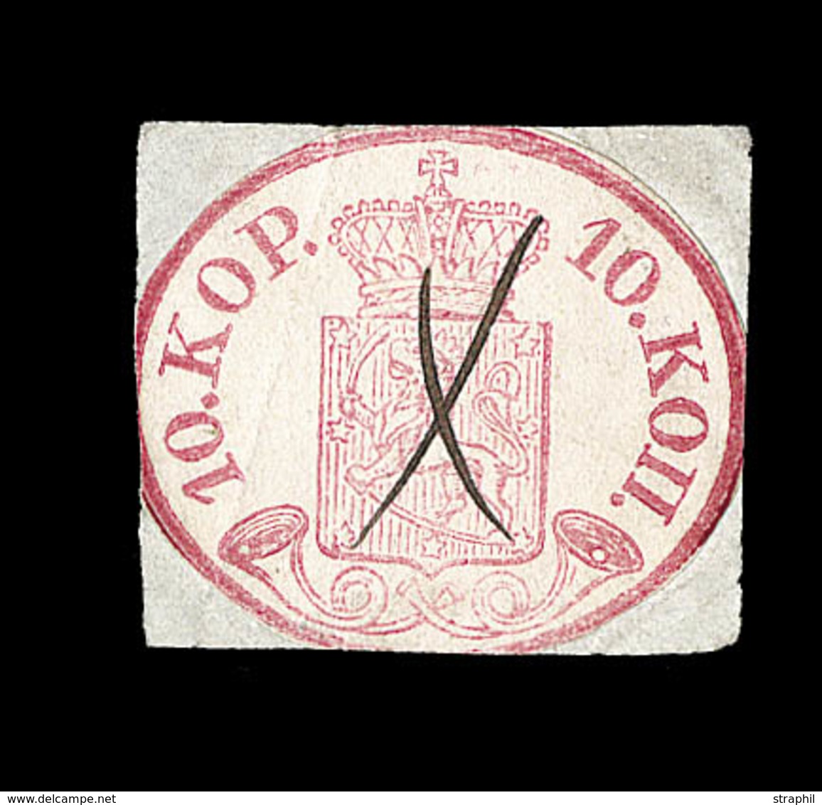 O FINLANDE - O - N°2 - 10k Rose - Obl. Plume - Marges Correctes  - B - Used Stamps