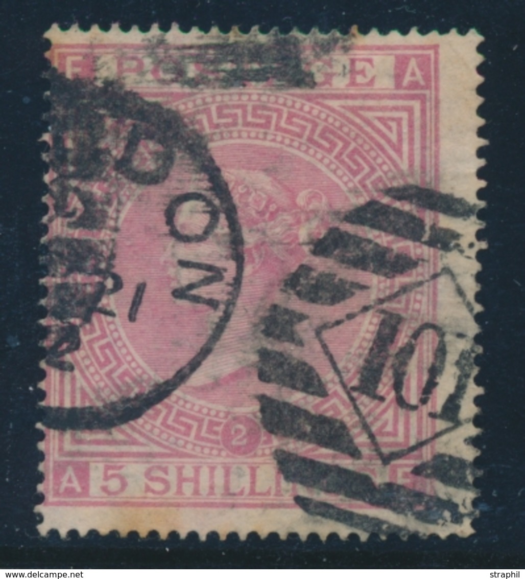 O GRANDE BRETAGNE - O - N°40 - 5s Rose - TB - Used Stamps