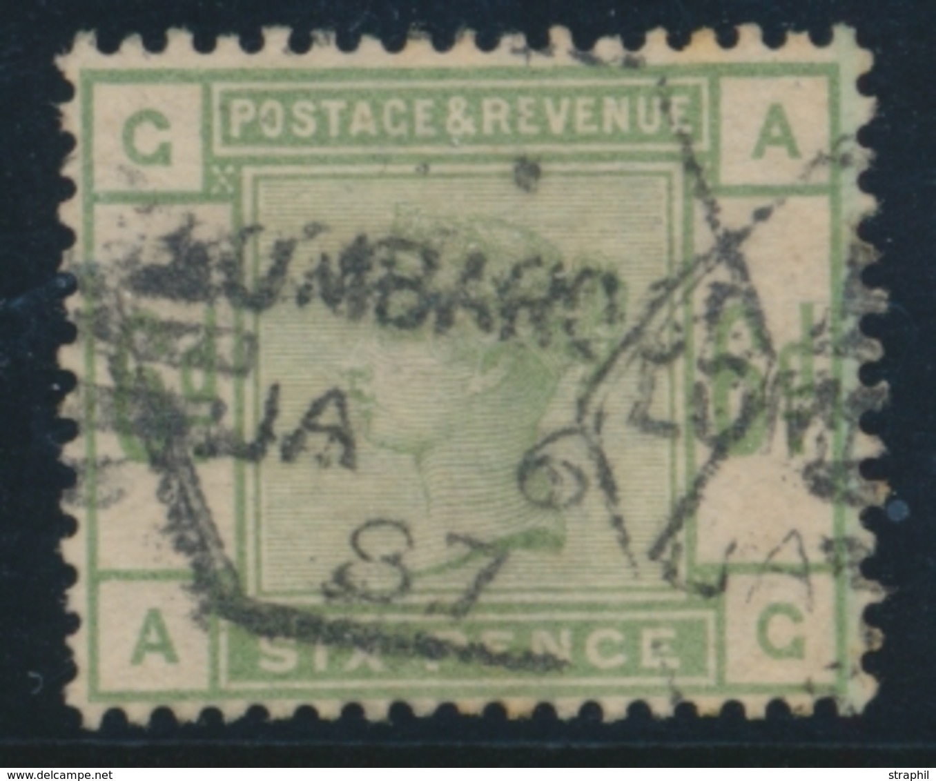 O GRANDE BRETAGNE - O - N°83 - 6p Vert - TB - Used Stamps