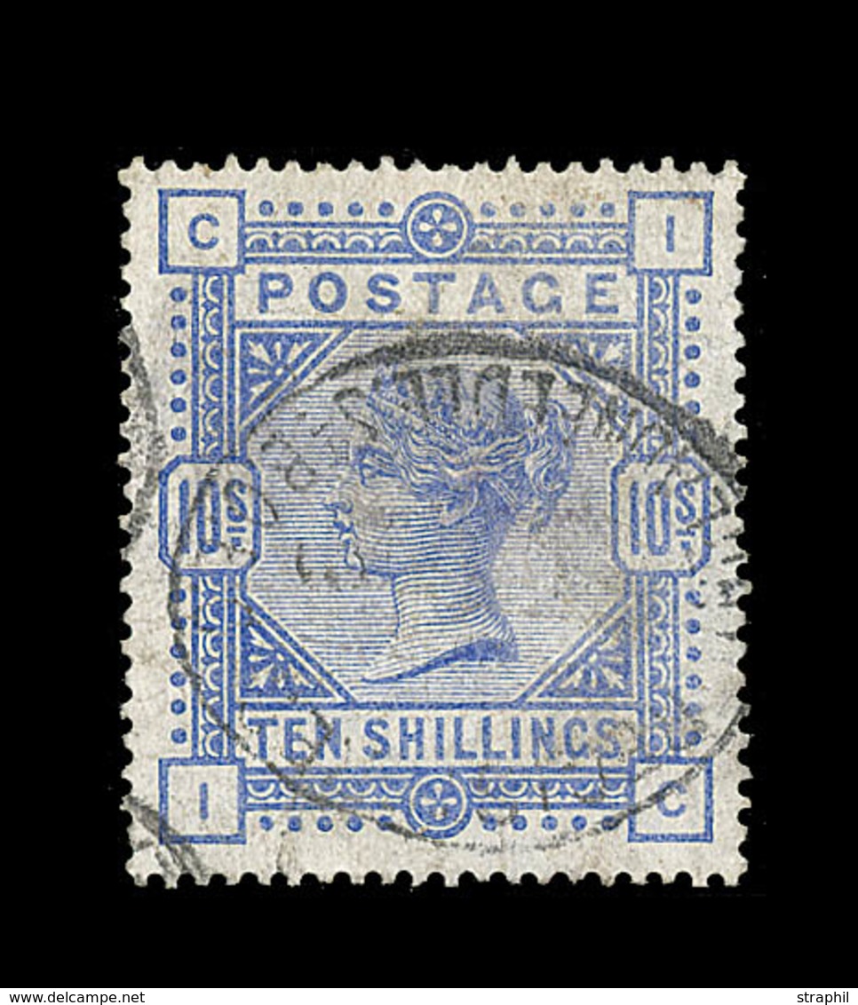 O GRANDE BRETAGNE - O - N°88 - 10s. Bleu - TB - Used Stamps