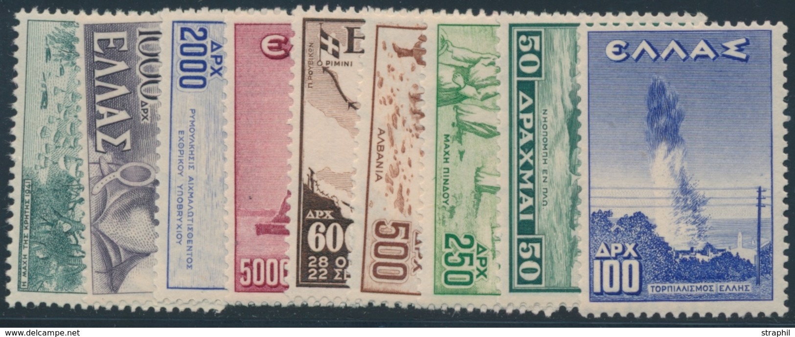 ** GRECE - ** - N°545/552A - TB - Unused Stamps