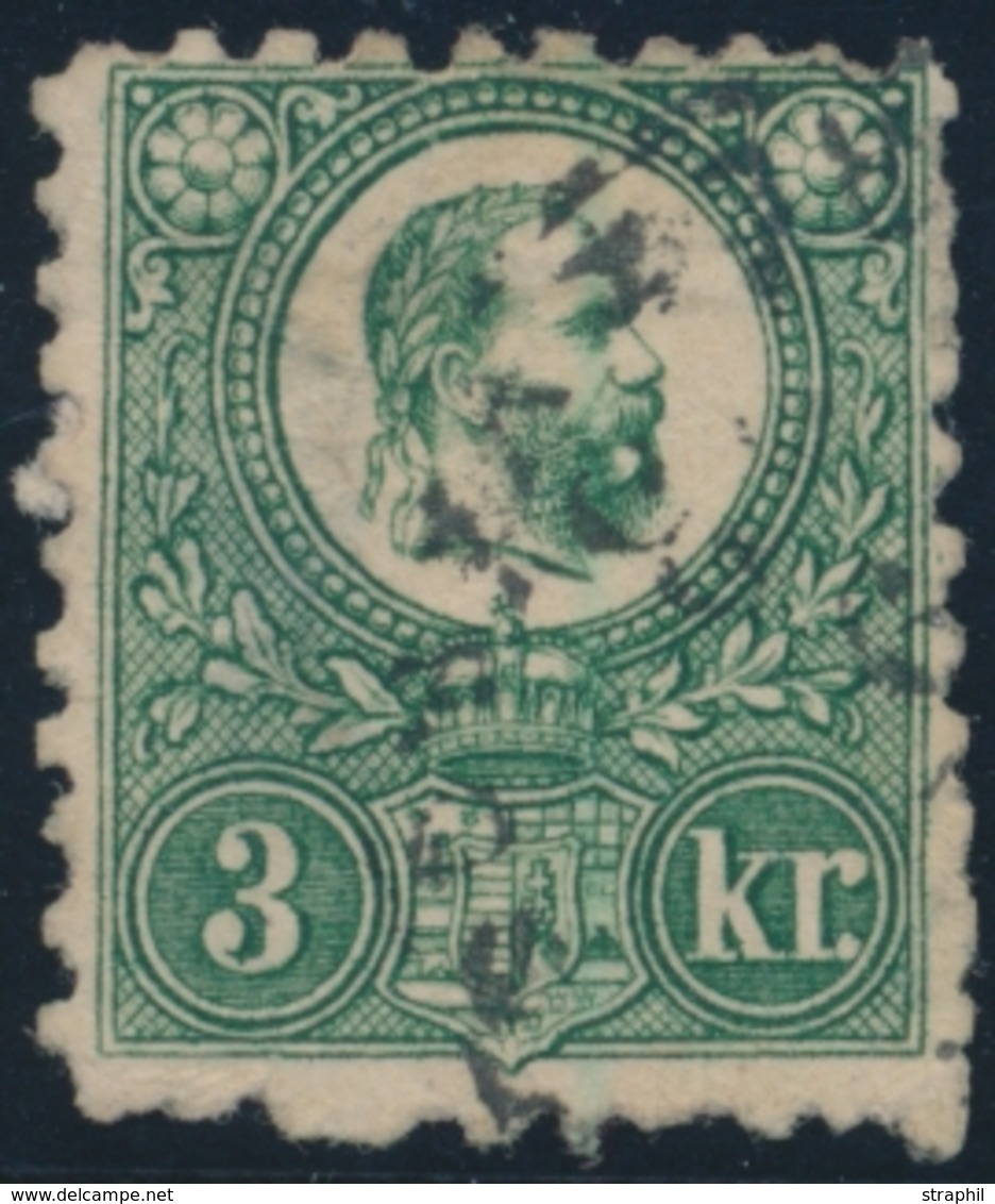 O HONGRIE  - O - N°2 - 3k Vert - Aminci - Bel Aspect - TB - Used Stamps