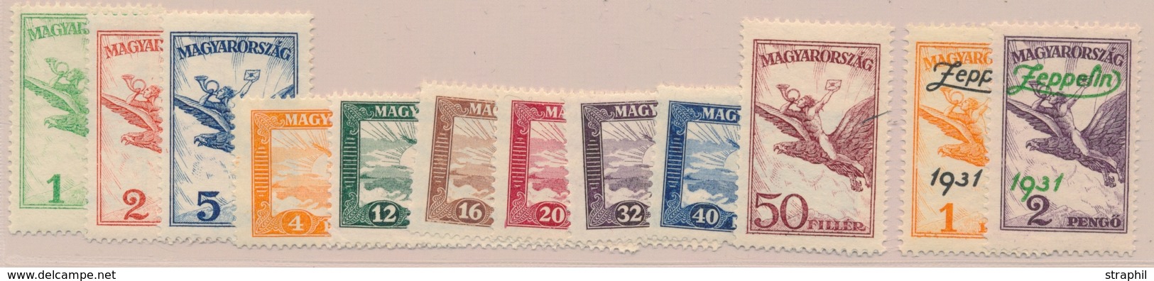 * HONGRIE - POSTE AERIENNE  - * - N°12/23 - TB - Used Stamps