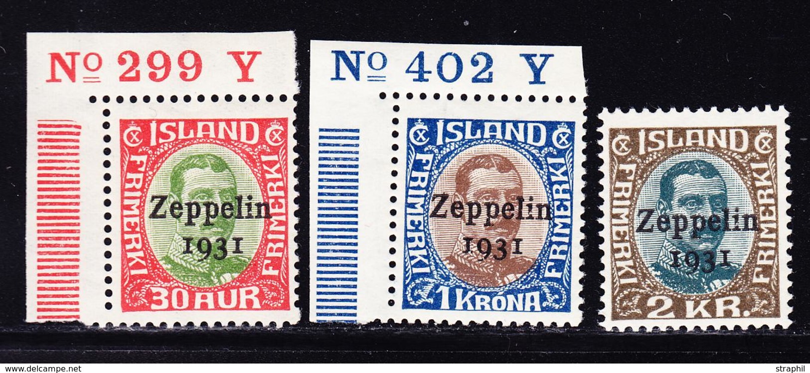 ** ISLANDE - ** - PA N°9/11 - Zeppelin - Petites Marques S/gomme Au 11 - Autres & Non Classés