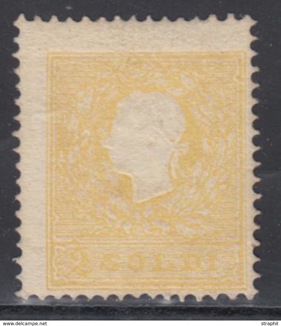 * ETATS ITALIENS - LOMBARDO VENETIE - * - N°10 - 2s Jaune - TB - Lombardo-Venetien