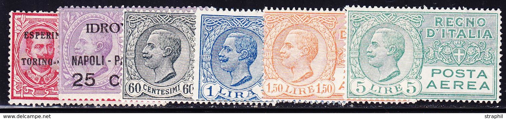 * ITALIE - POSTE AERIENNE - * - N°1/2, 4, 6, 8/9 - TB - Airmail