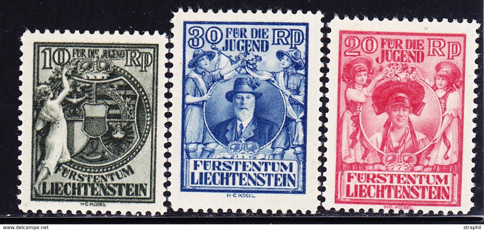 ** LIECHTENSTEIN - ** - N°108/10 - TB - Unused Stamps