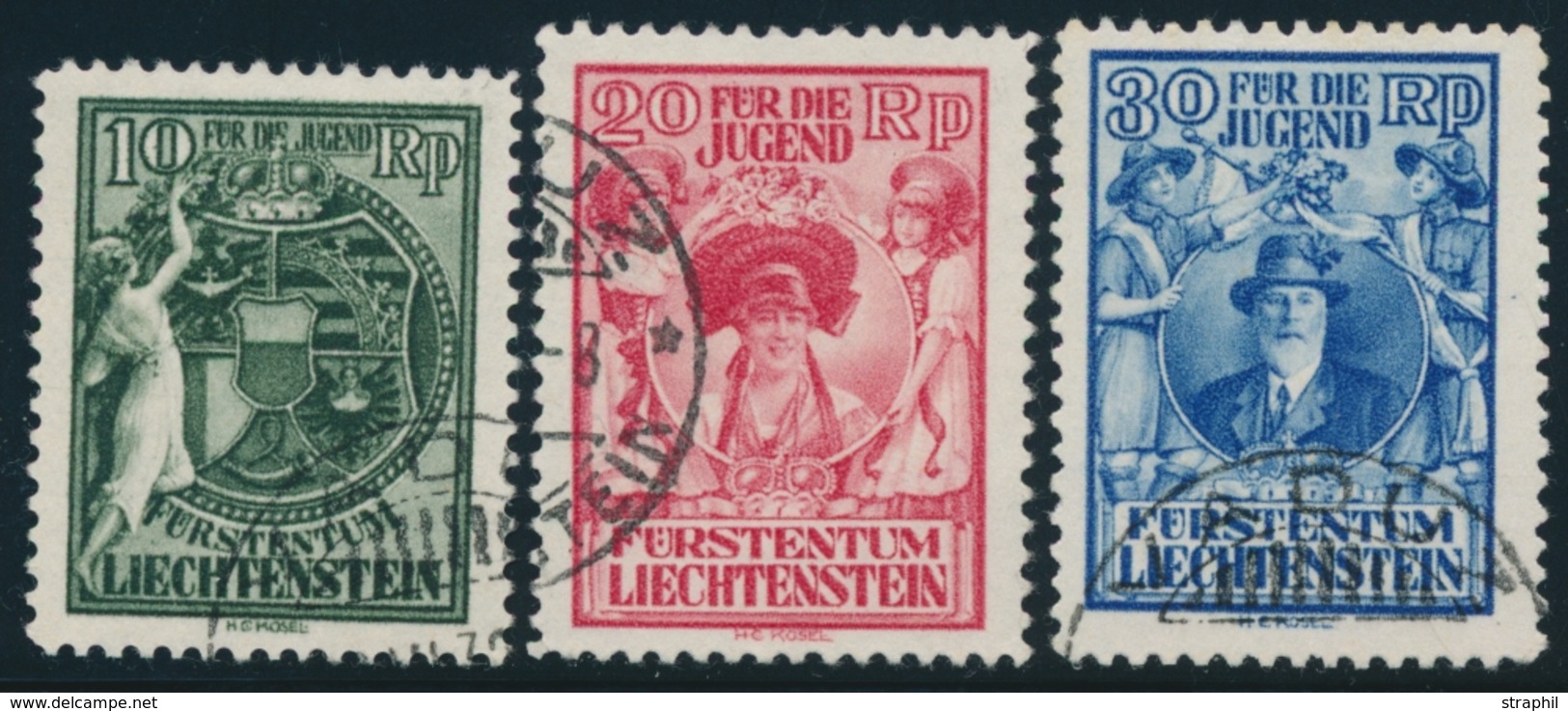 O LIECHTENSTEIN - O - N°108/10 - TB - Unused Stamps