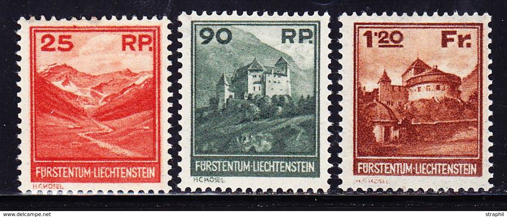 ** LIECHTENSTEIN - ** - N°111/13 - Certif. Reinhardt - TB - Unused Stamps