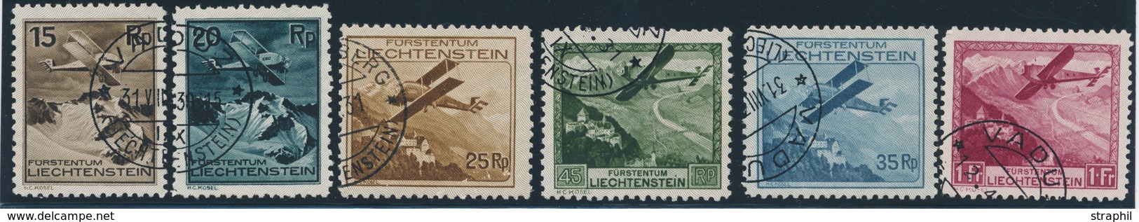 O LIECHTENSTEIN - POSTE AERIENNE  - O - N°1/6 - TB - Air Post